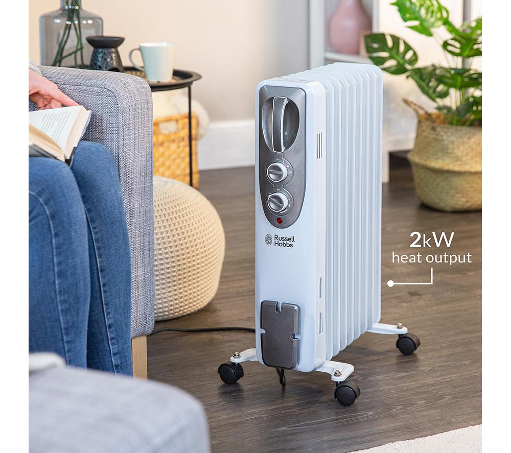 RUSSELL HOBBS RHOFR5002 Portable Oil-Filled Radiator - White image number 5 of 7