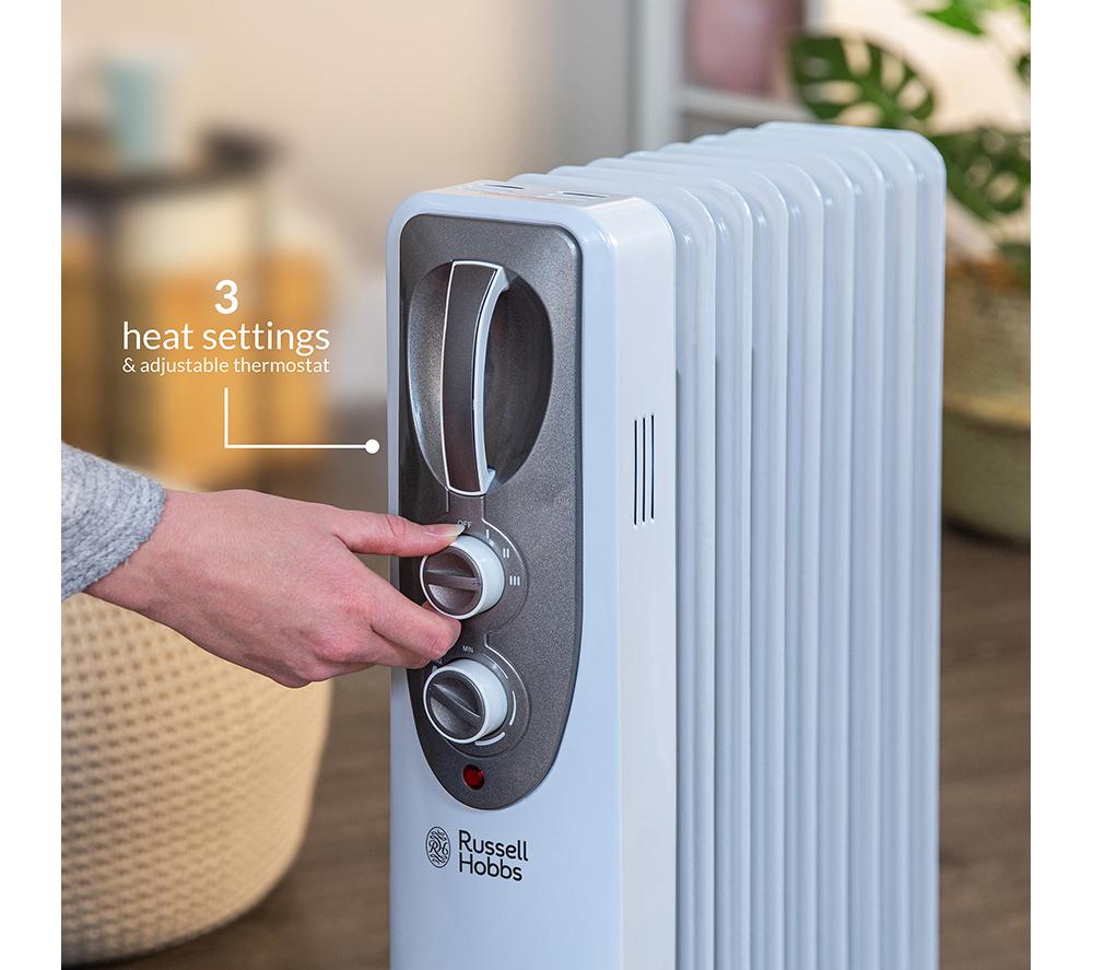RUSSELL HOBBS RHOFR5002 Portable Oil-Filled Radiator - White image number 6 of 7