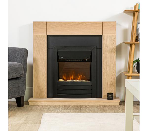 ZANUSSI ZEFIST1003B Wall Mounted Electric Fireplace - Black image number 2
