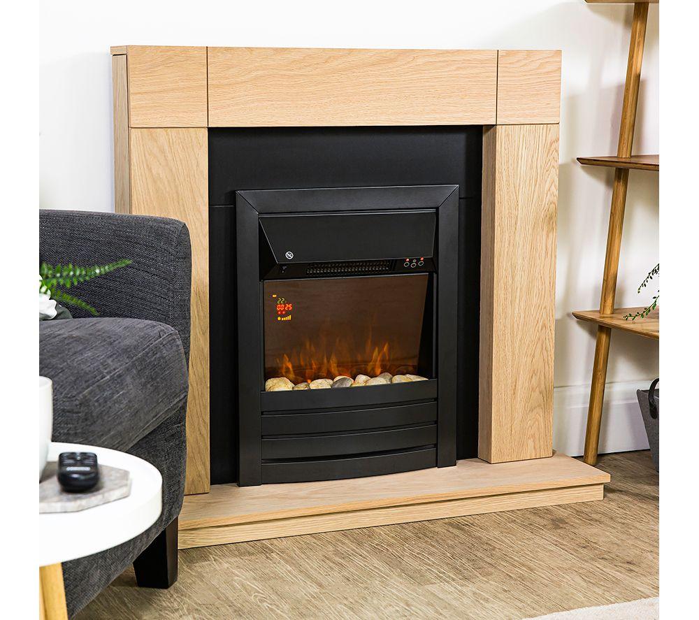 ZANUSSI ZEFIST1003B Wall Mounted Electric Fireplace - Black image number 4 of 9