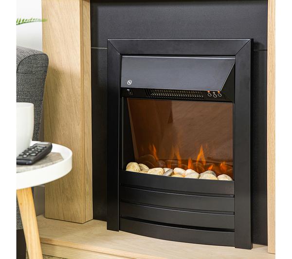 ZANUSSI ZEFIST1003B Wall Mounted Electric Fireplace - Black image number 4
