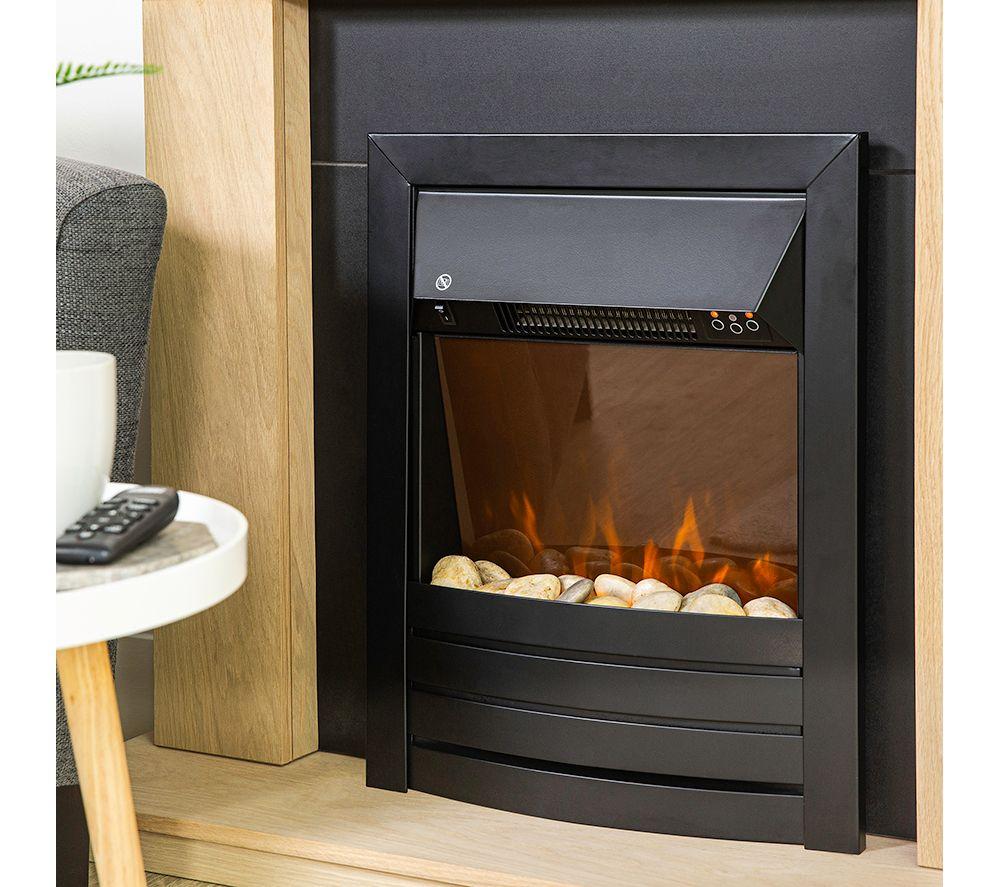 Buy ZANUSSI ZEFIST1003B Wall Mounted Electric Fireplace - Black | Currys