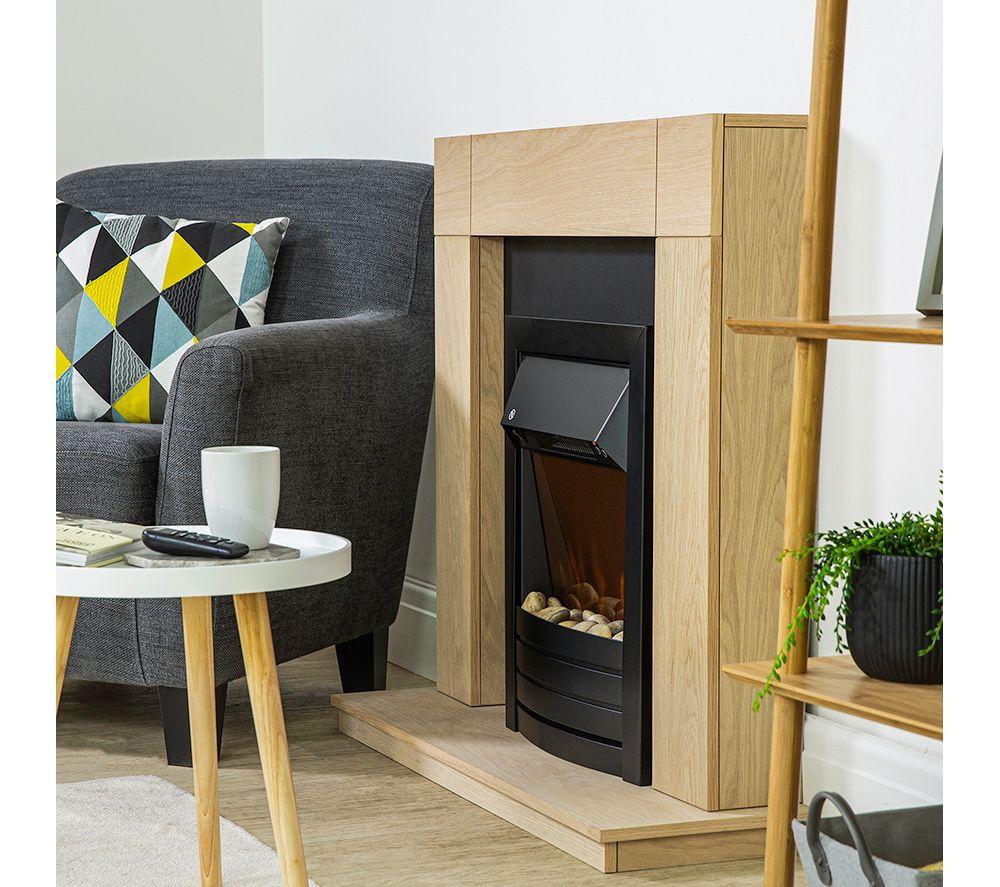ZANUSSI ZEFIST1003B Wall Mounted Electric Fireplace - Black image number 6 of 9