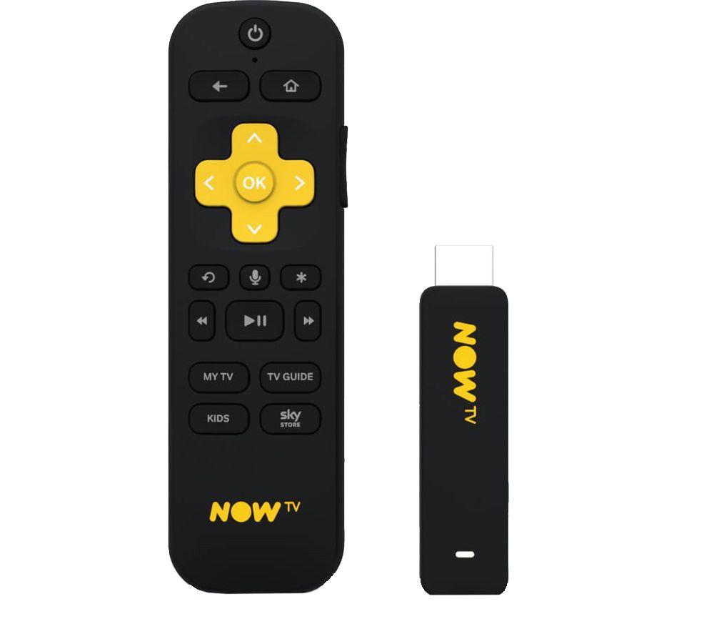 NOW TV Smart Stick with 1 Month Sky Sports Pass & 1 Month Sports Extra Pass, Black