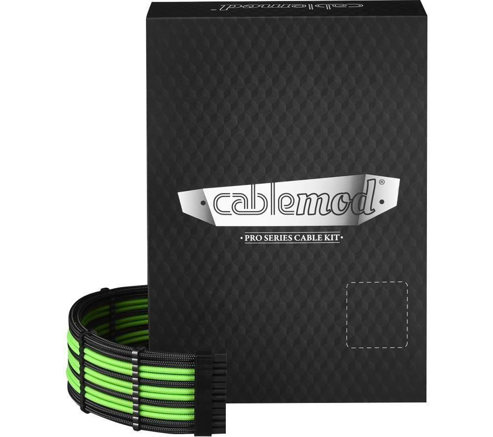Image of CABLEMOD PRO ModMesh C-Series AXi, HXi & RM Cable Kit - Black & Light Green