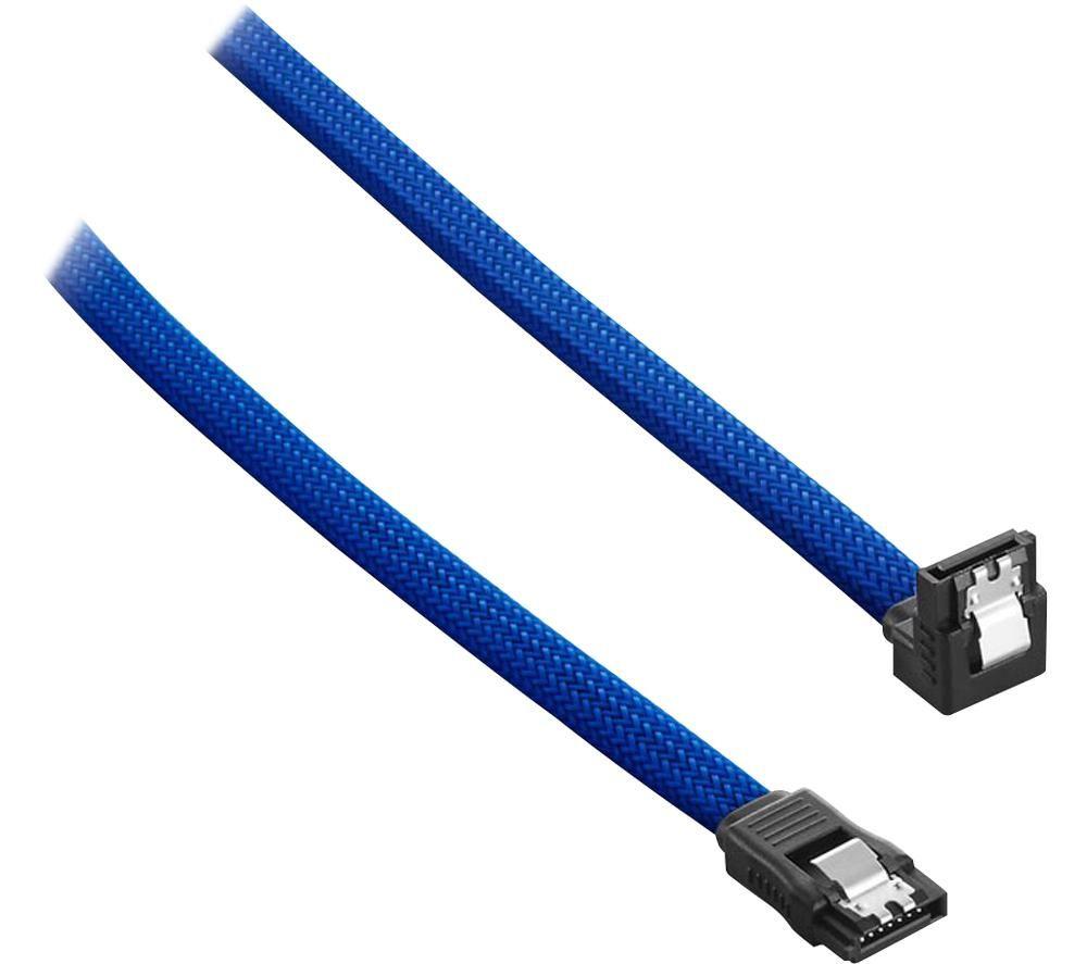 CABLEMOD ModMesh 60 cm Right Angle SATA 3 Cable - Blue