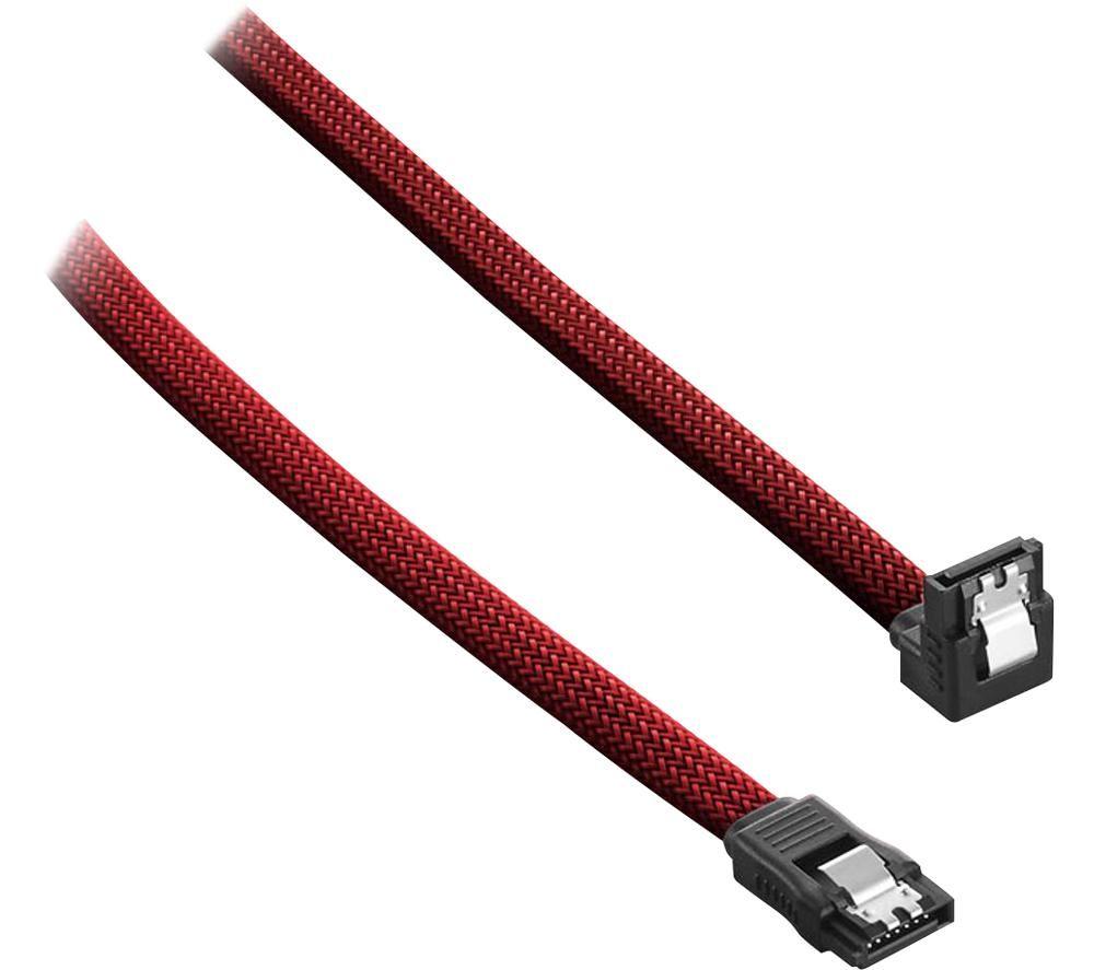 CableMod compatible ModMesh Right Angle SATA 3 Cable 60cm - blutrot