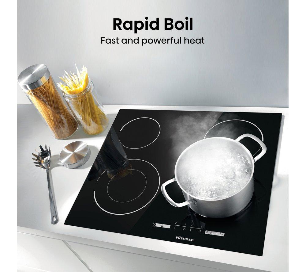HISENSE E6432C 60 cm Electric Ceramic Hob - Black image number 5 of 14