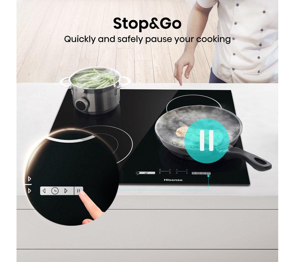 HISENSE E6432C 60 cm Electric Ceramic Hob - Black image number 6 of 14