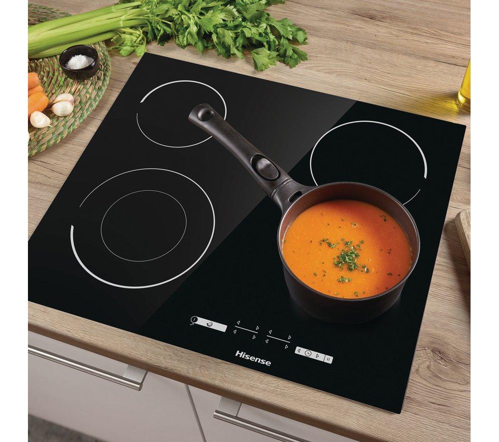 HISENSE E6432C 60 cm Electric Ceramic Hob - Black image number 7 of 14