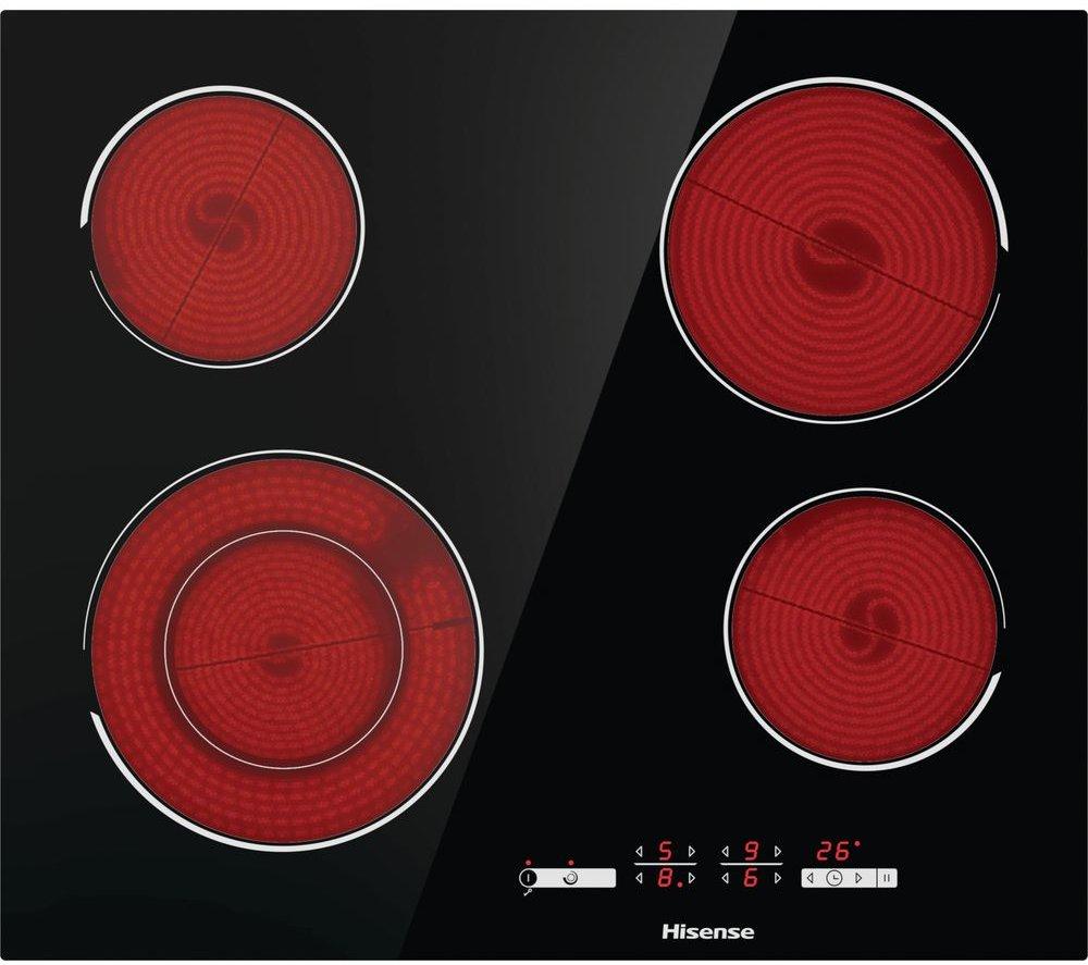 HISENSE E6432C 60 cm Electric Ceramic Hob - Black image number 9 of 14