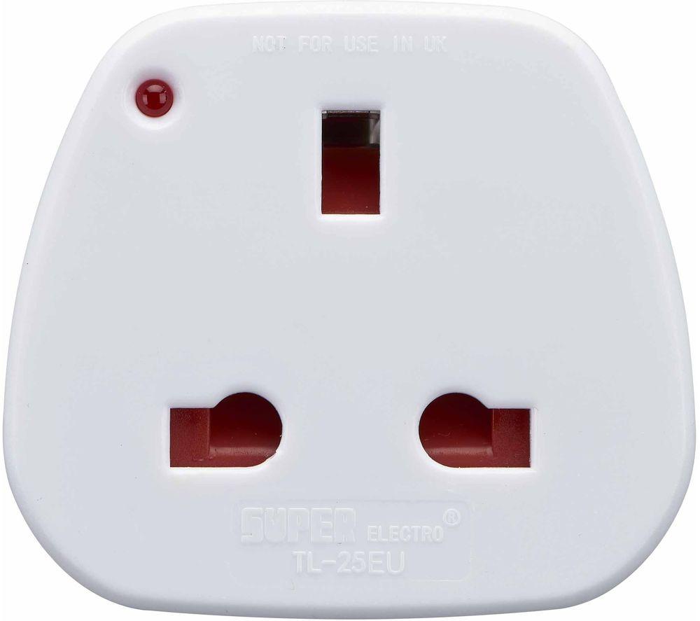 Buy LOGIK LUKEU20 UK to EU Travel Plug Adapter - Pack of 2