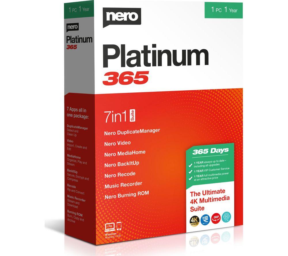 Image of NERO Platinum 365 2020 - 1 year for 1 user