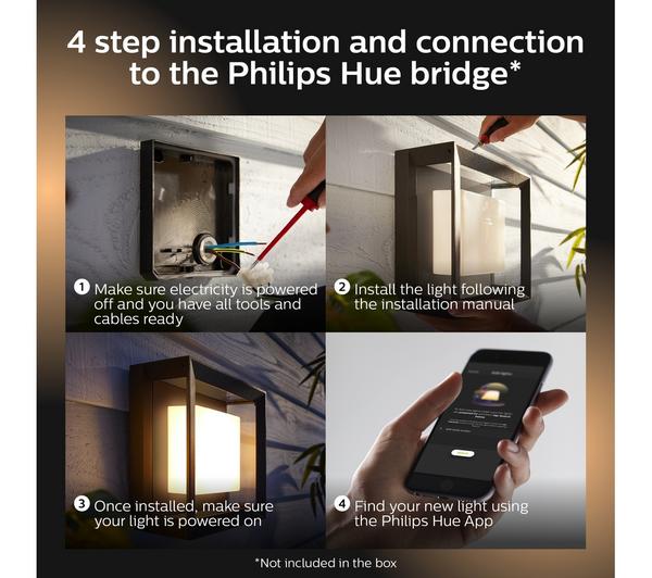 PHILIPS HUE Econic Wall Light image number 6