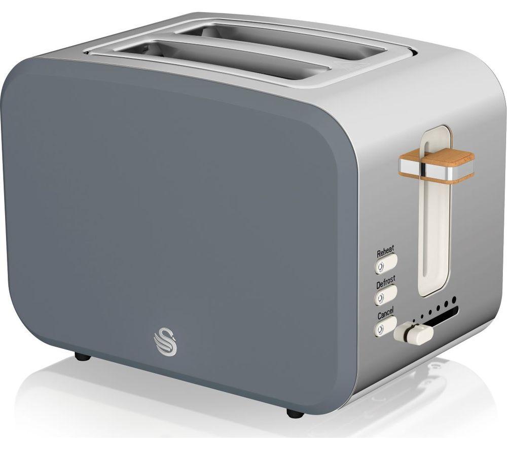 SWAN Nordic ST14610GRYN 2-Slice Toaster - Grey