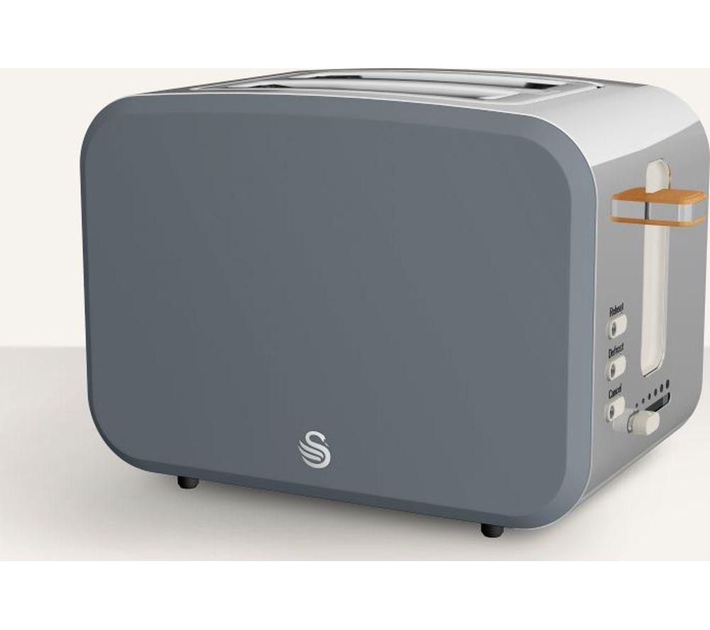 SWAN Nordic ST14610GRYN 2-Slice Toaster - Grey image number 2 of 7