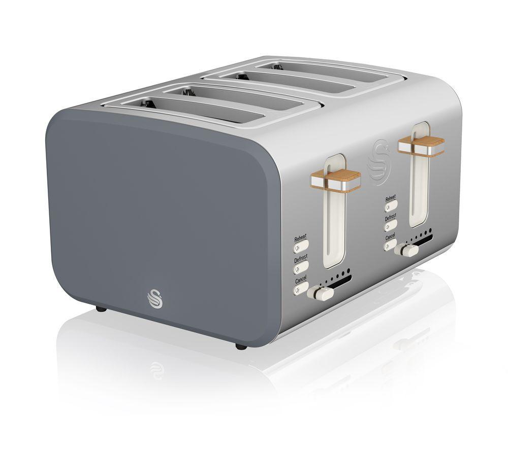 RUG DOCTOR Nordic ST14620GRYN 4-Slice Toaster - Grey