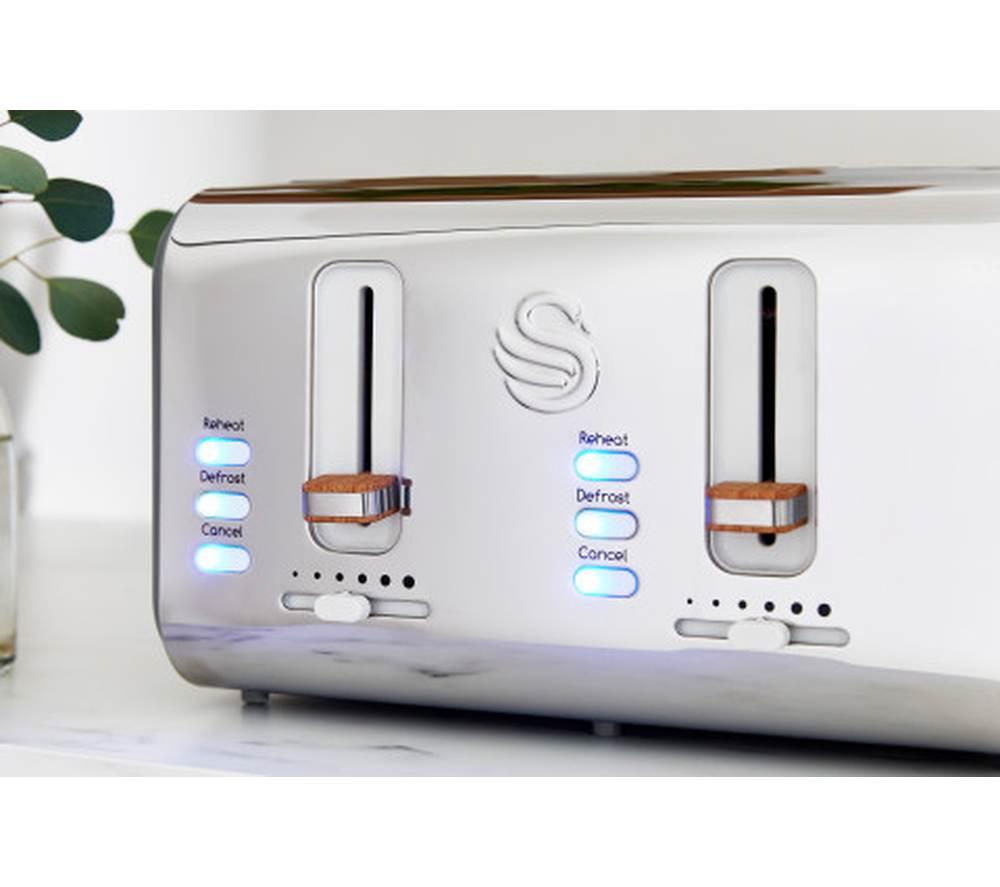 SWAN Nordic ST14620GRYN 4-Slice Toaster - Grey image number 5 of 7