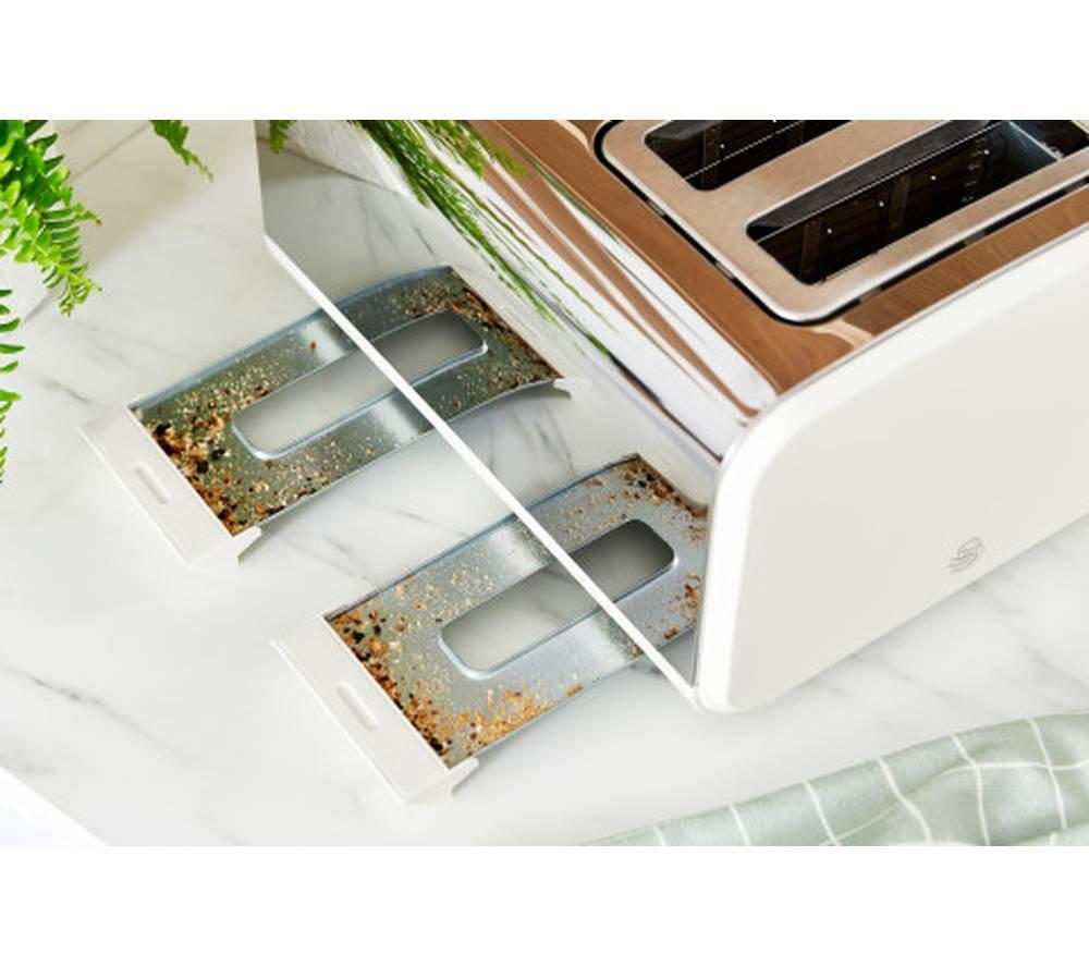 SWAN Nordic ST14620WHTN 4-Slice Toaster - White image number 7 of 7