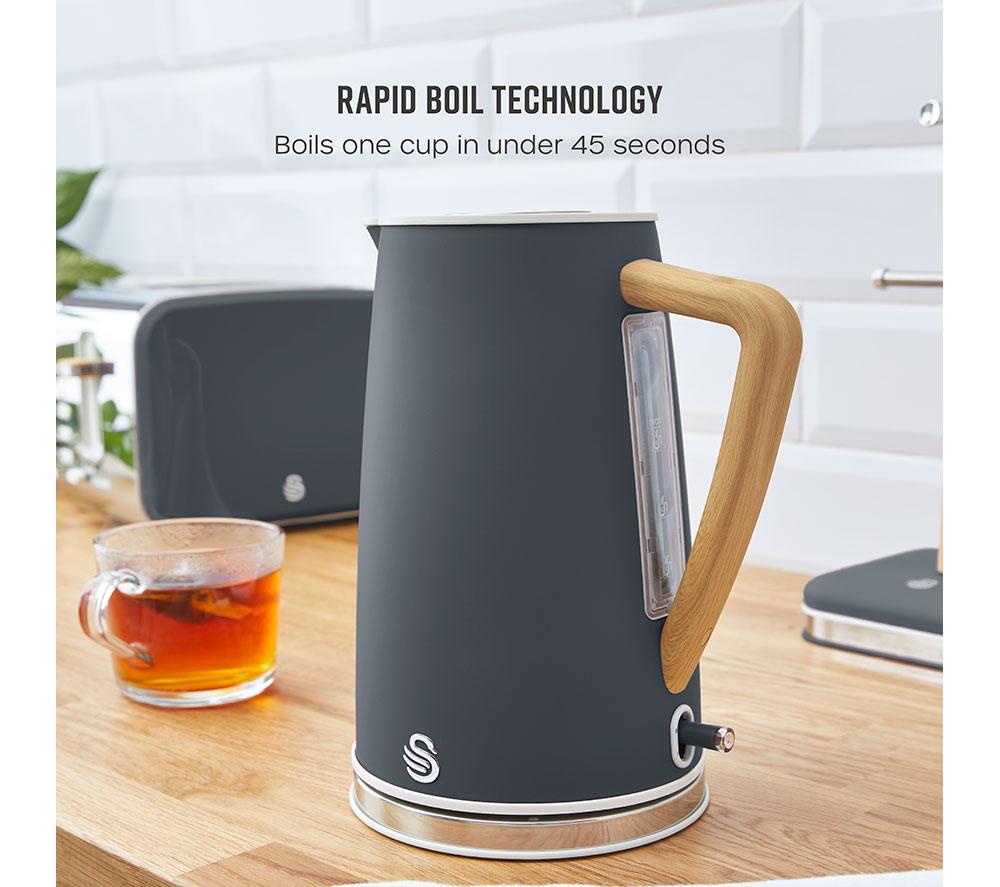 SWAN Nordic Cordless SK14610GRYN Jug Kettle - Grey image number 3 of 15