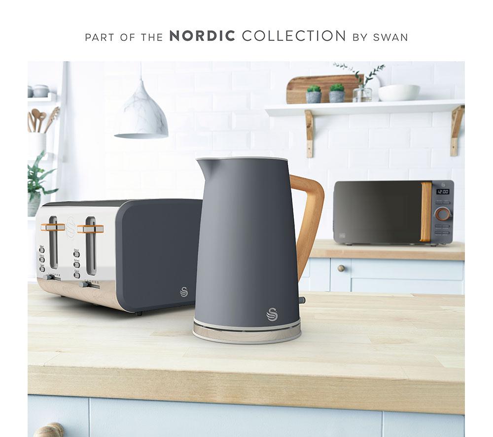SWAN Nordic Cordless SK14610GRYN Jug Kettle - Grey image number 6 of 15