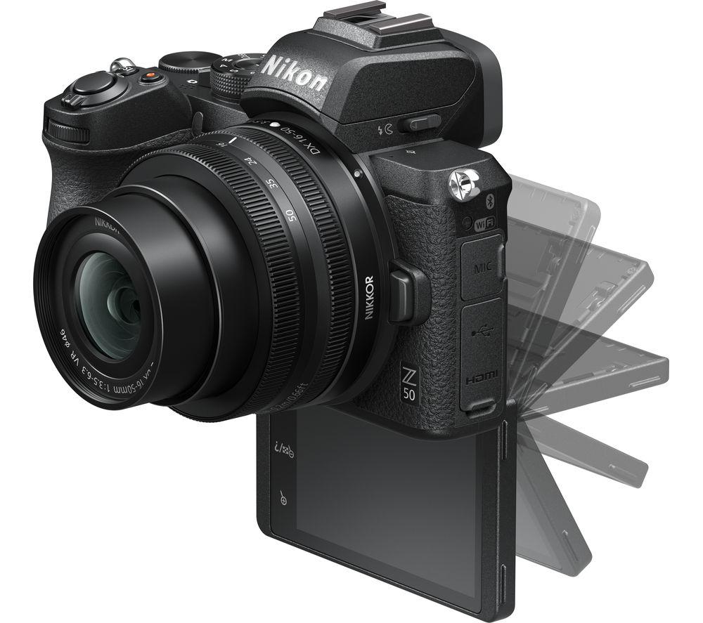NIKON Z 50 Mirrorless Camera with NIKKOR Z DX 16-50 mm f/3.5-6.3 VR Lens & FTZ Mount Adapter image number 5 of 11