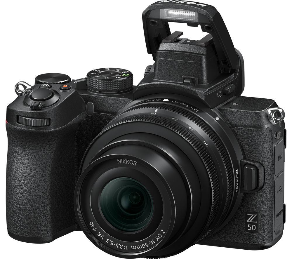 NIKON Z 50 Mirrorless Camera with NIKKOR Z DX 16-50 mm f/3.5-6.3 VR Lens & FTZ Mount Adapter image number 6 of 11