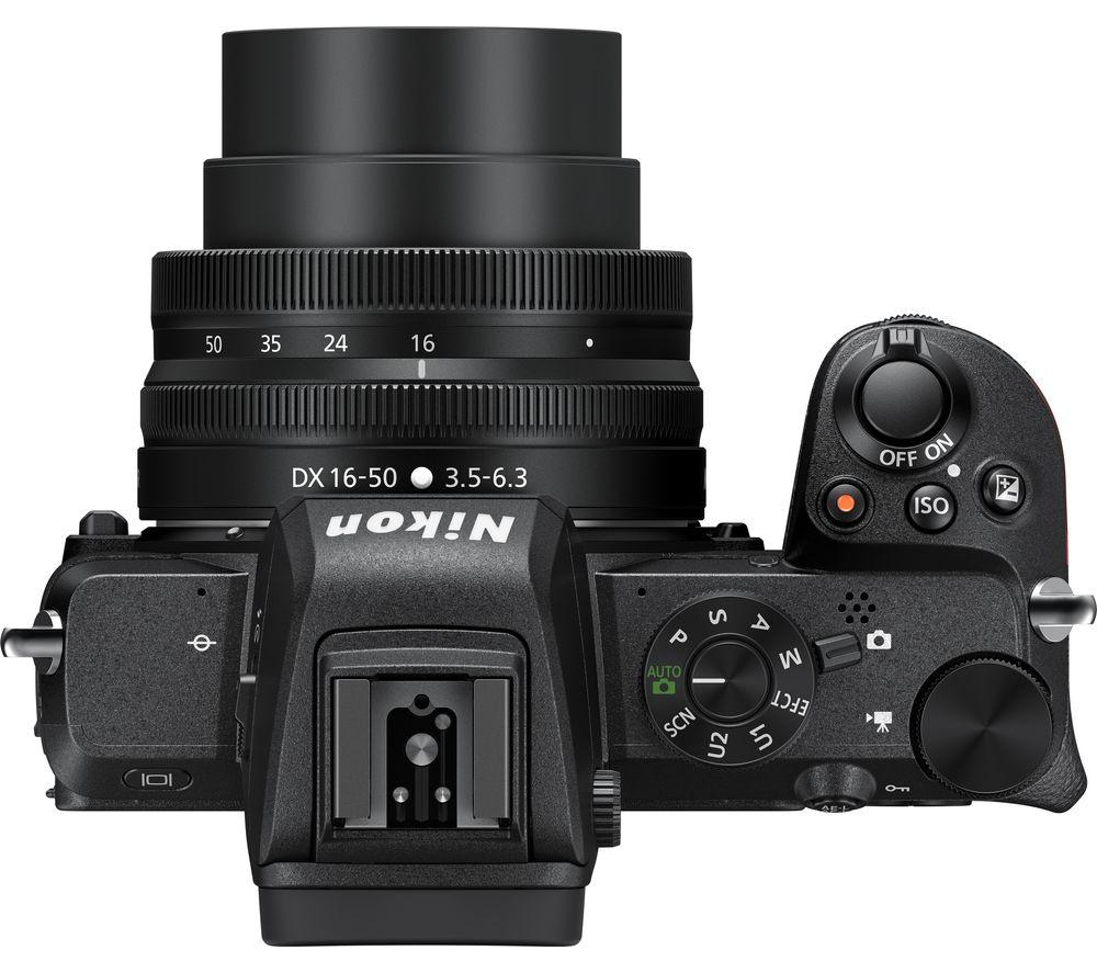NIKON Z 50 Mirrorless Camera with NIKKOR Z DX 16-50 mm f/3.5-6.3 VR Lens & FTZ Mount Adapter image number 10 of 11