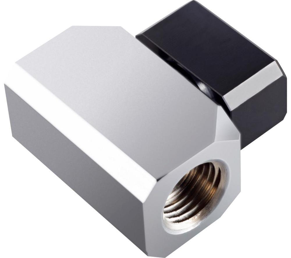Image of PHANTEKS Glacier 35 mm Premium Ball Valve - Black & Chrome, Black,Silver/Grey