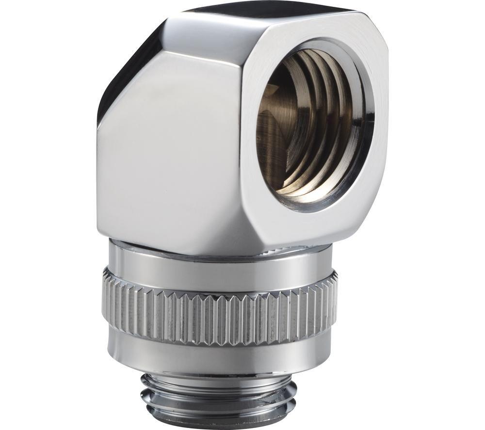 PHANTEKS Glacier M-F Rotary Fitting 90 - Chrome, Silver/Grey