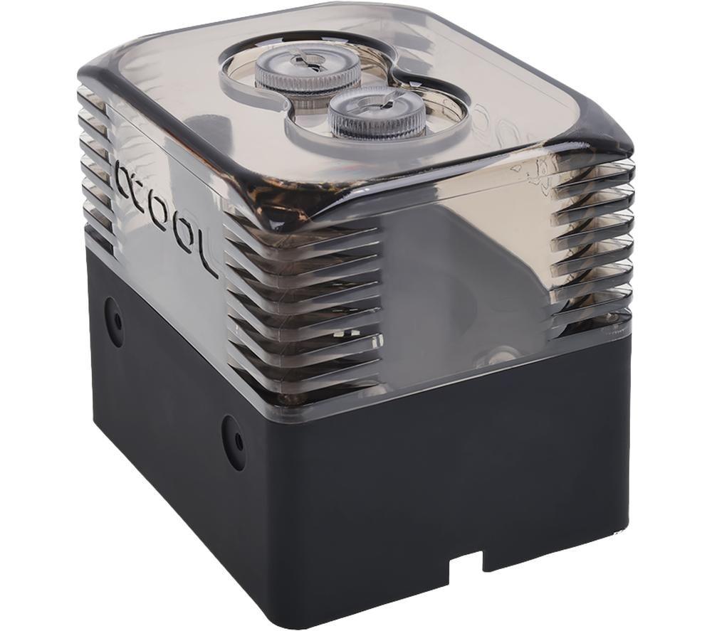 Image of ALPHACOOL Ice Station DDC Solo Liquid Cooling Reservoir, Black,Clear