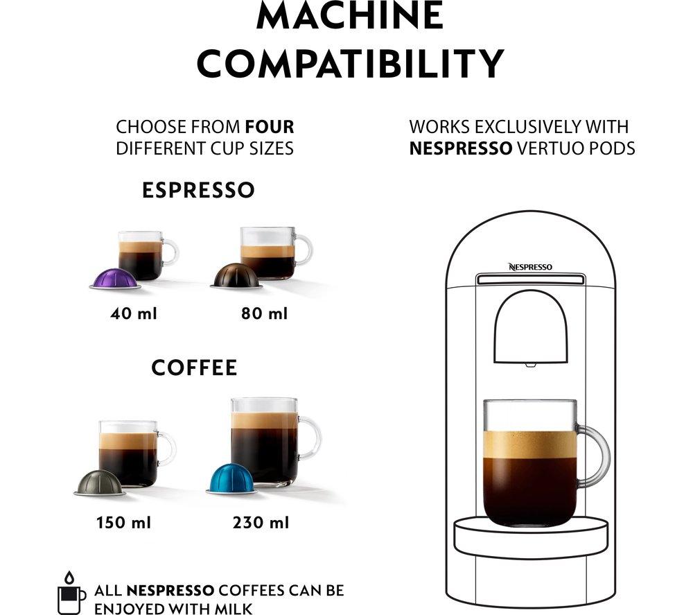 Buy NESPRESSO by Krups Vertuo Plus XN903840 Pod Coffee Machine Black  Currys
