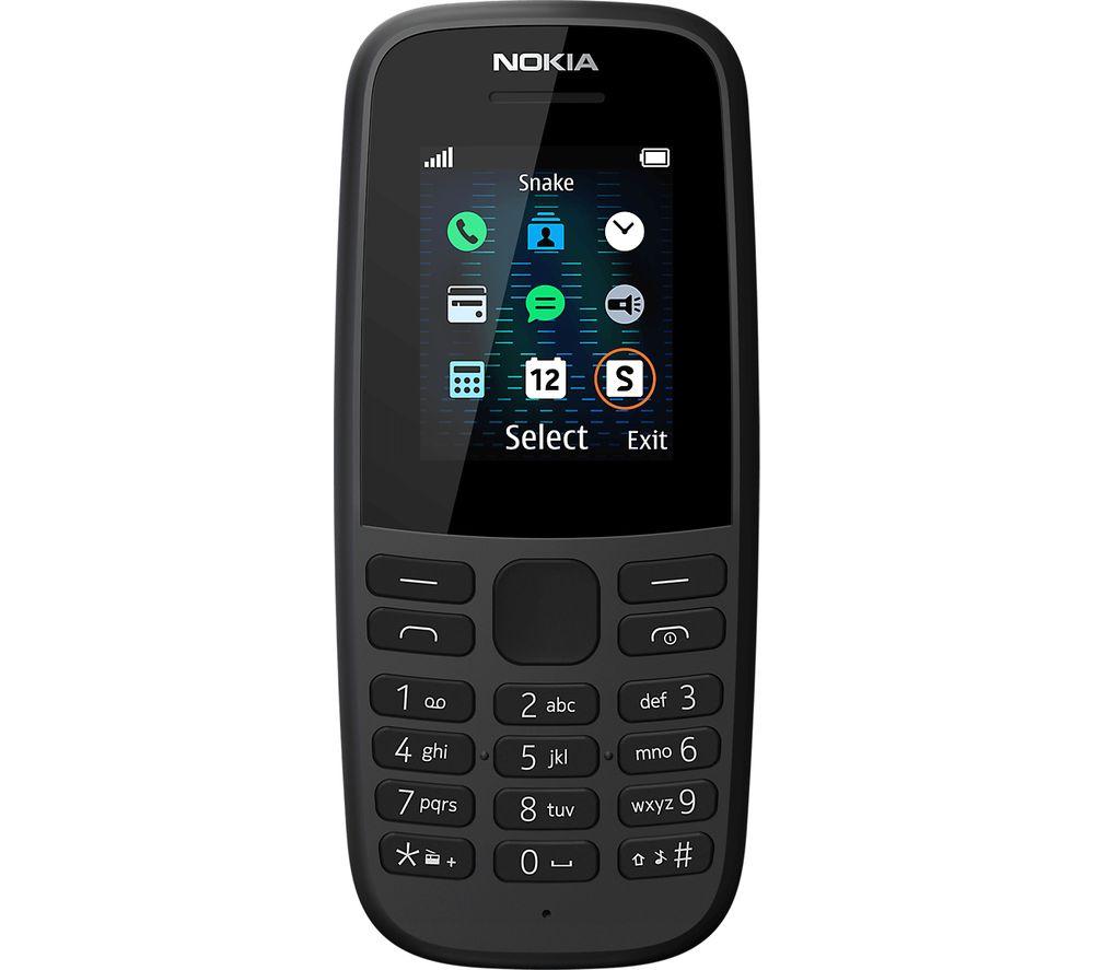 Buy NOKIA 105 4 MB Black CurrysIE