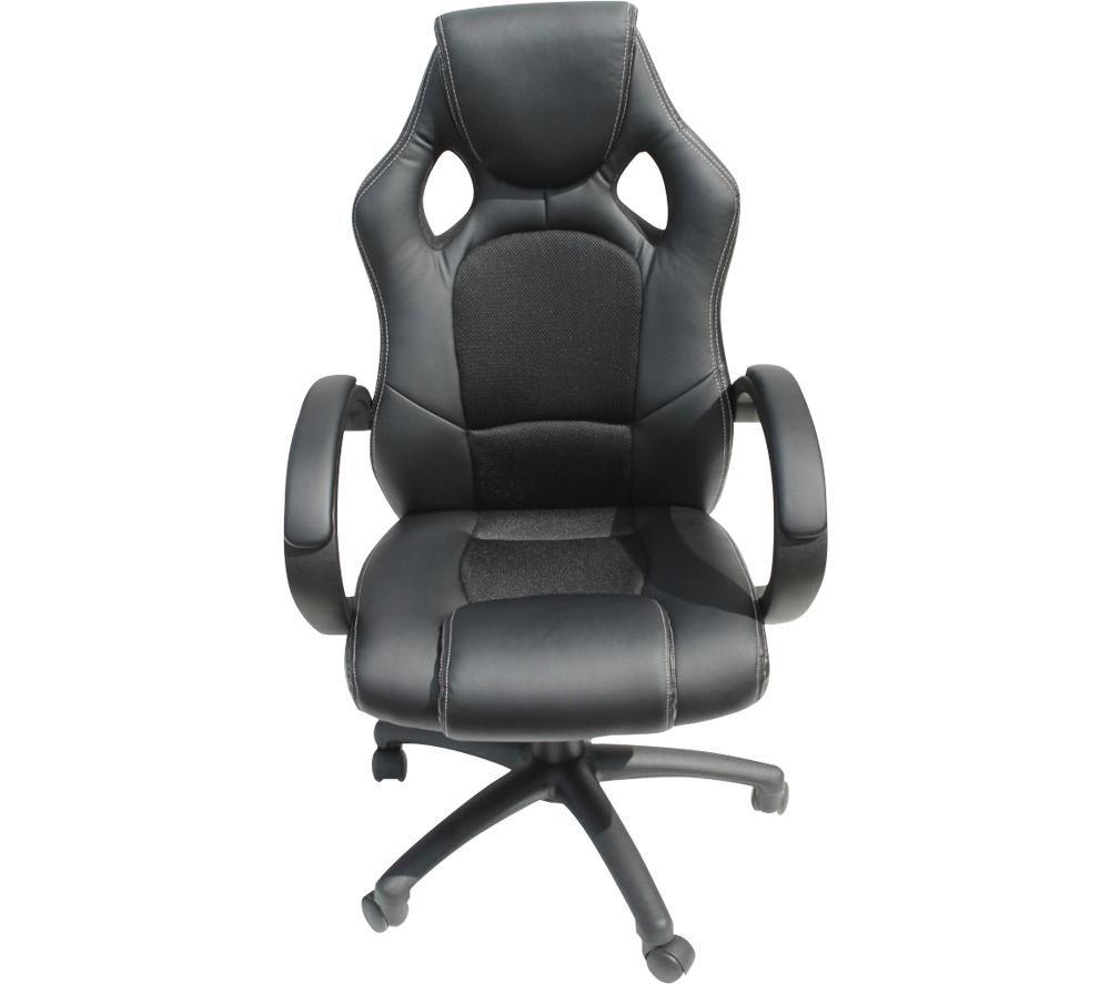 Image of ALPHASON Daytona Faux-Leather Tilting Executive Chair - Black