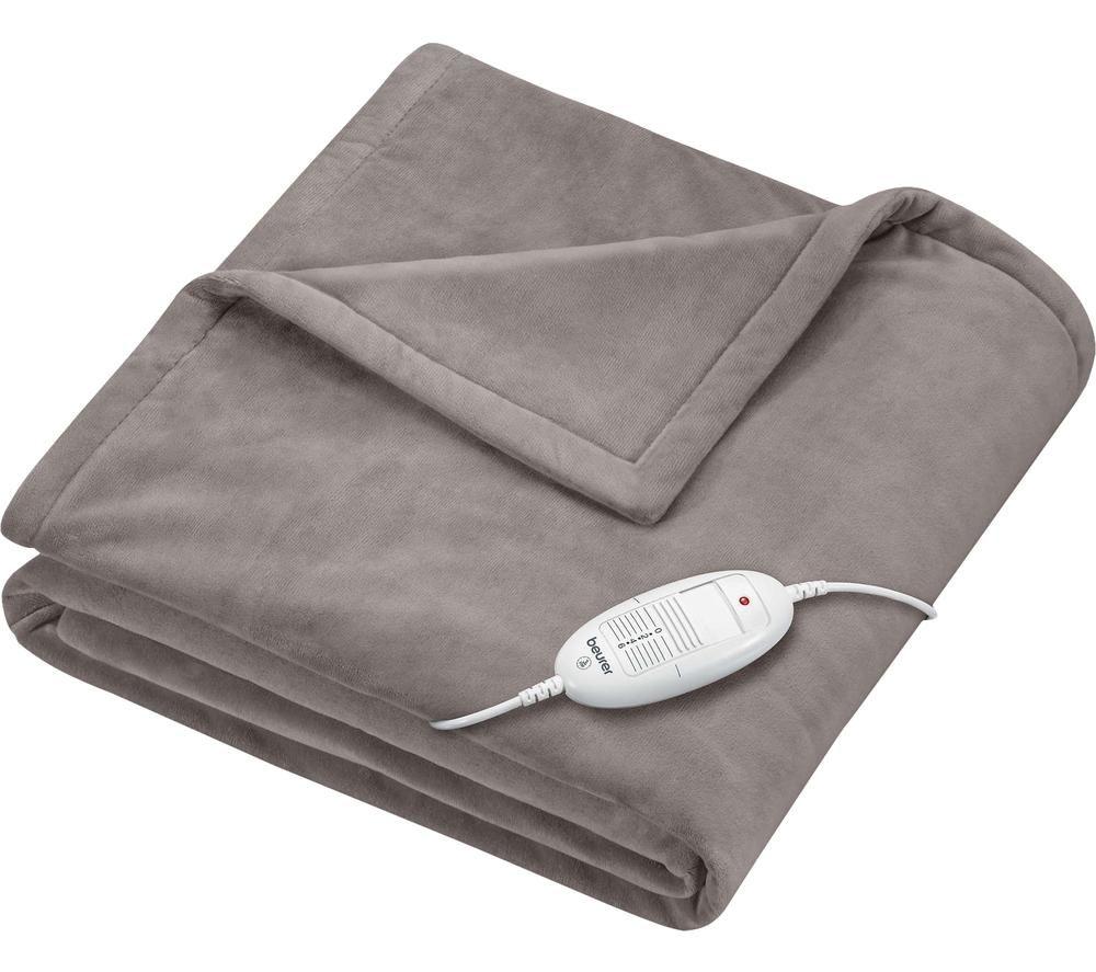 Beurer Cosy Hd 75 Heated Throw - Taupe, 180 X 130 Cm