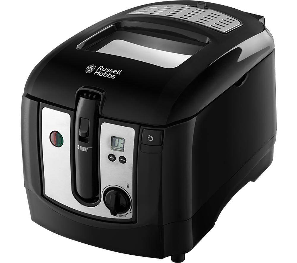 Russell Hobbs 24580 Deep Fryer - Black & Silver, Black,Silver/Grey