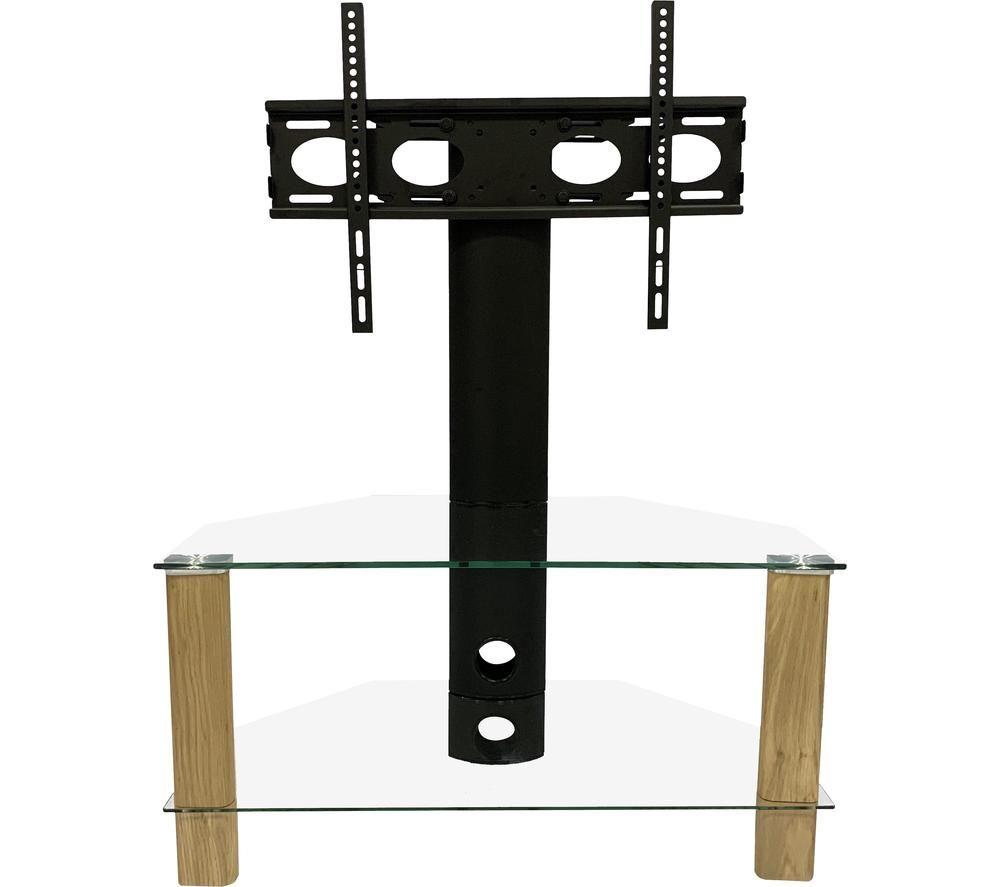 Alphason Century 800 Mm Tv Stand With Bracket - Light Oak, Clear,Brown