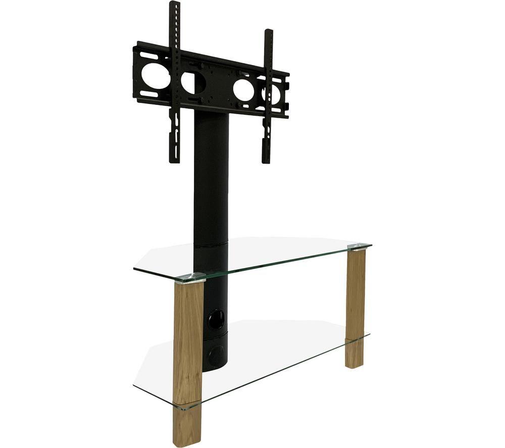 ALPHASON Century 800 mm TV Stand with Bracket - Light Oak image number 4 of 13