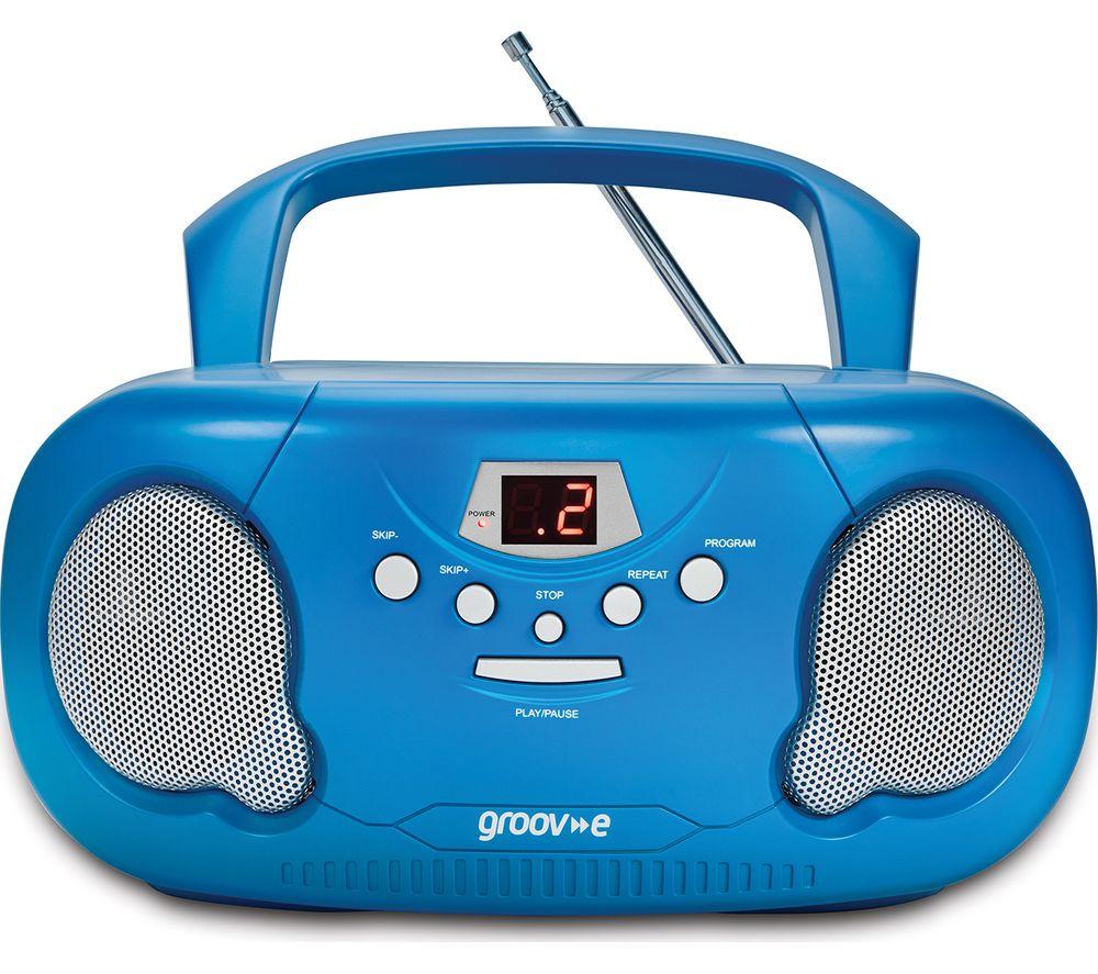 GROOV-E Original Boombox GV-PS733 Portable FM/AM Boombox - Blue image number 2 of 2