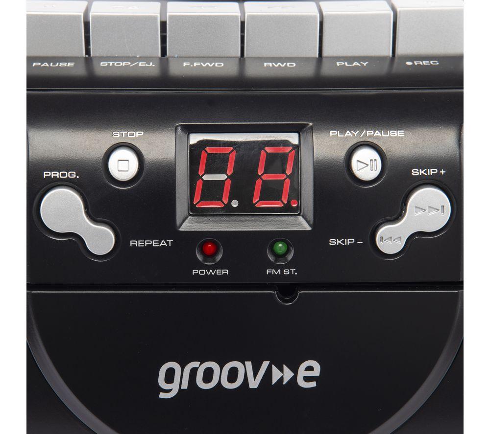GROOV-E Retro GV-PS813 Boombox - Black image number 3 of 5