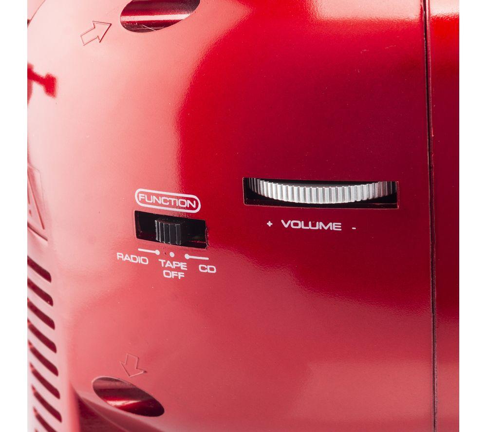 GROOV-E Retro GV-PS813-RD Boombox - Red image number 4 of 6