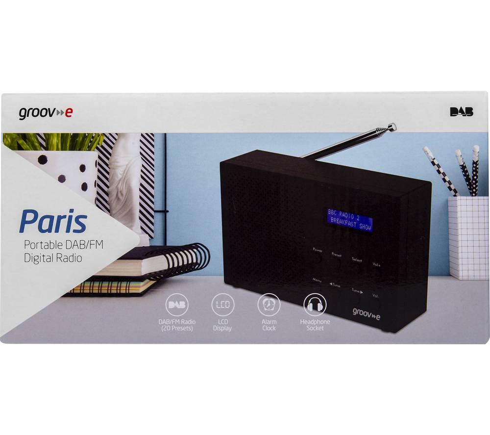 GROOV-E Paris GV-DR03-BK Portable Radio - Black image number 3 of 7