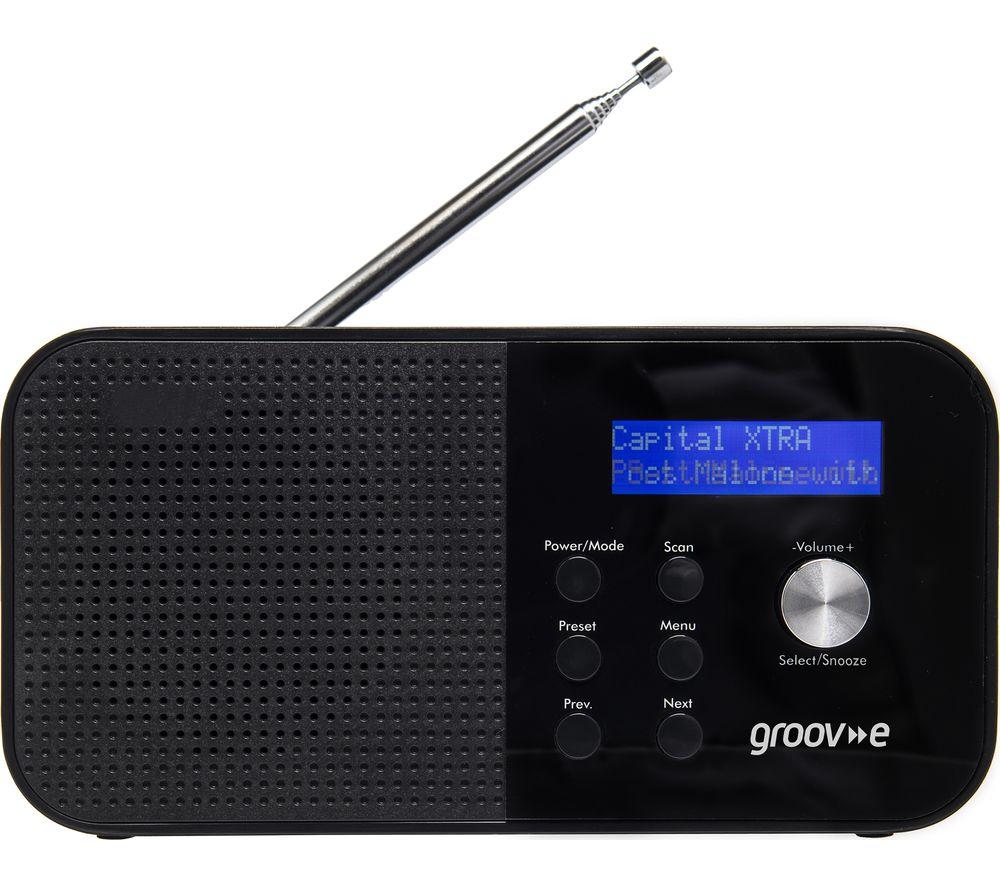 GROOV-E Venice GVDR04BK Portable Radio - Black image number 2 of 4