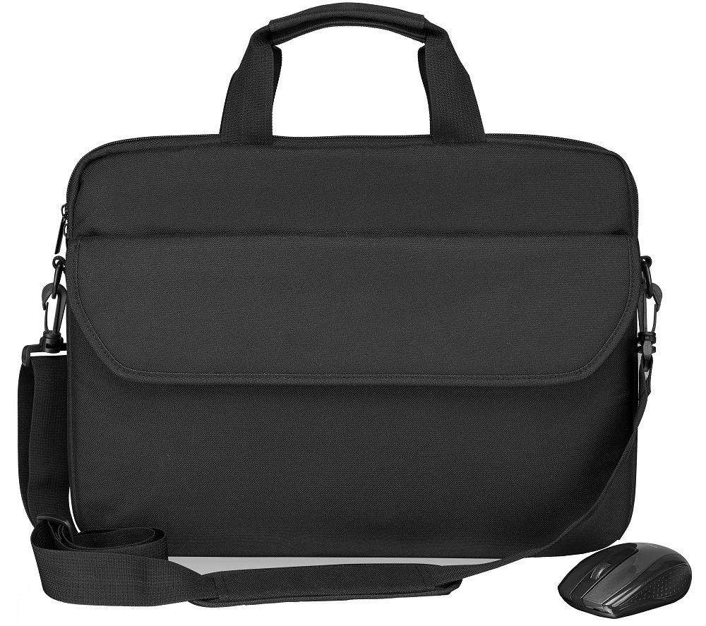 LOGIK L14BUN20 14.1 Laptop Bag & Wireless Mouse Bundle - Black, Black