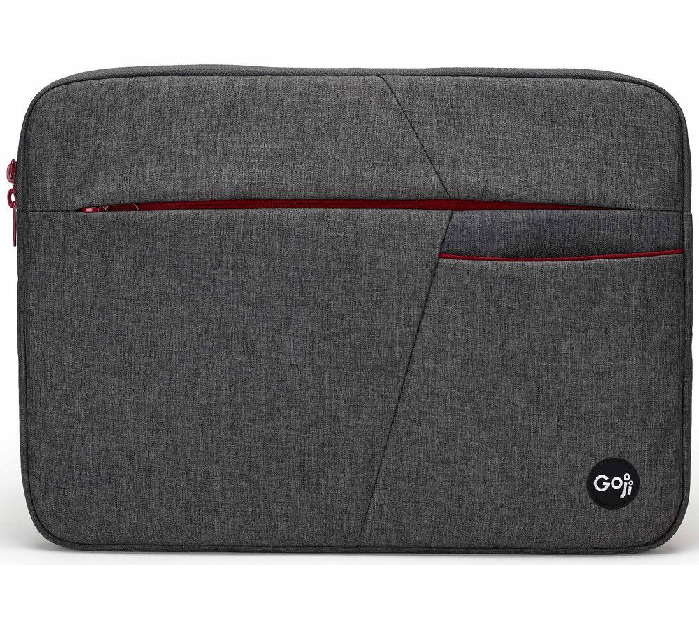 Image of GOJI G14SBUG20 14" Laptop Sleeve - Grey & Red, Red,Silver/Grey