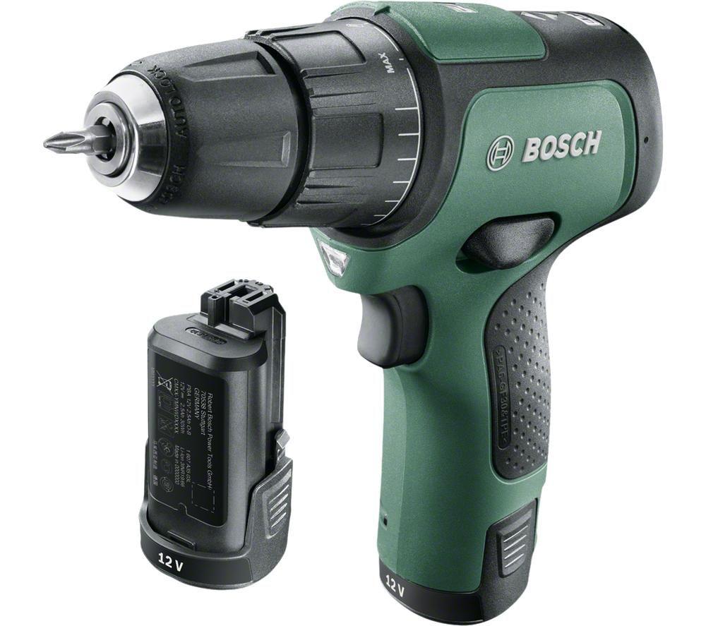Best Price BOSCH EasyImpact 12 Cordless Combi Drill With 2 Batteries