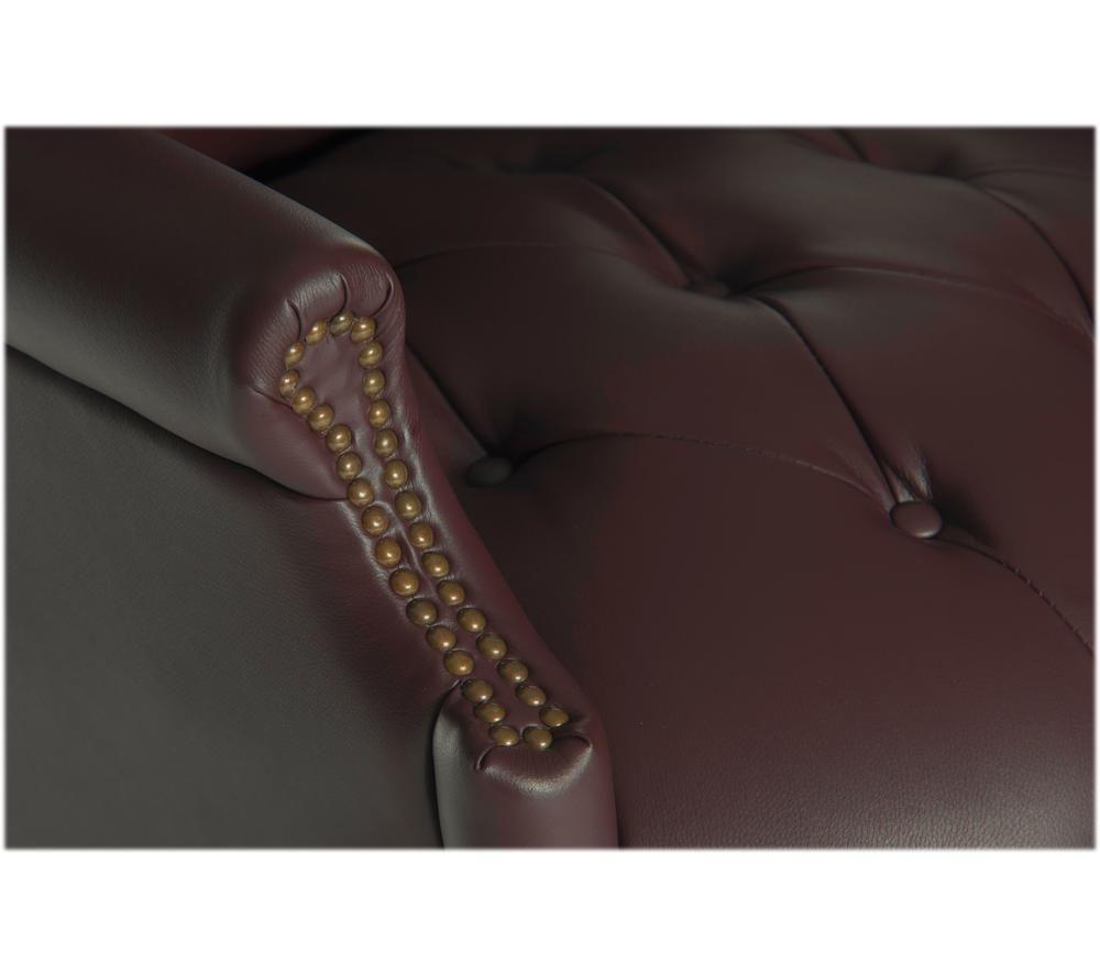TEKNIK Chairman Bonded-leather Tilting Executive Chair - Burgundy image number 2 of 4