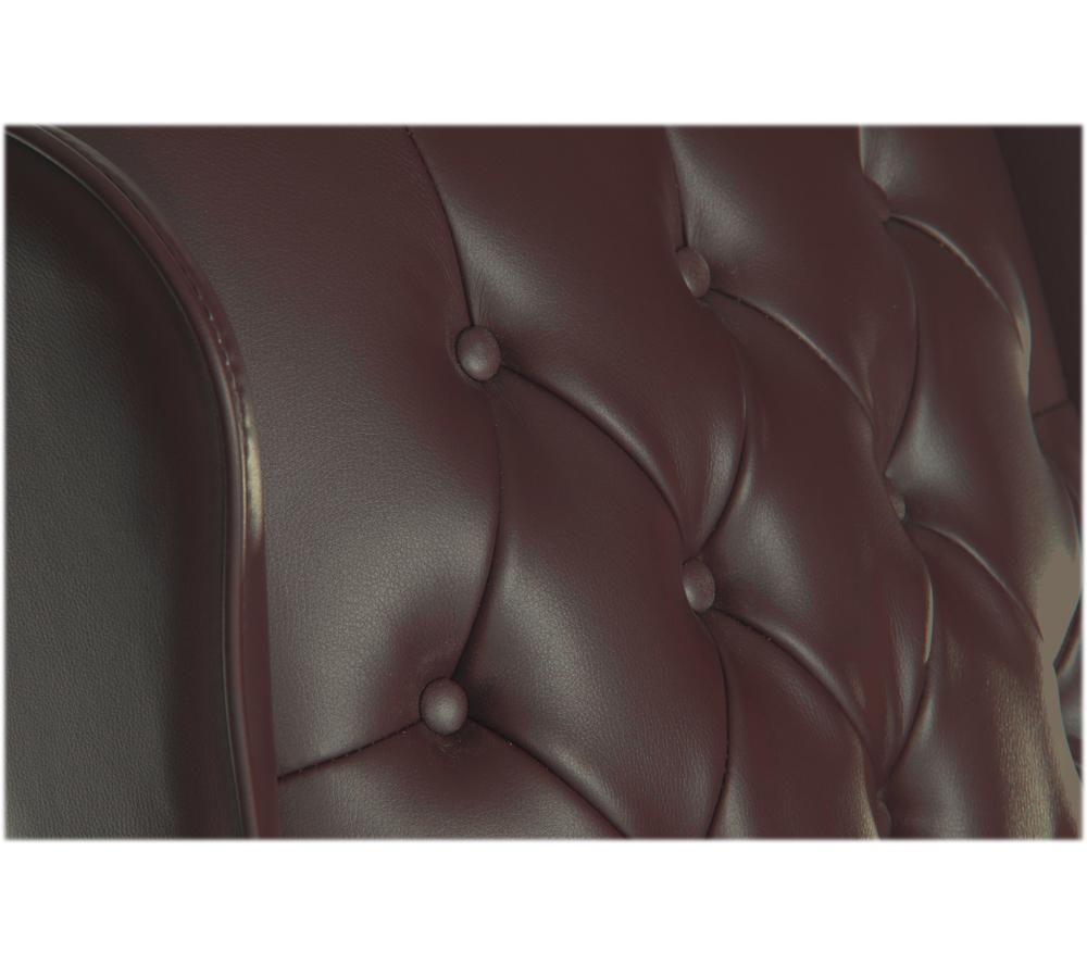 TEKNIK Chairman Bonded-leather Tilting Executive Chair - Burgundy image number 3 of 4