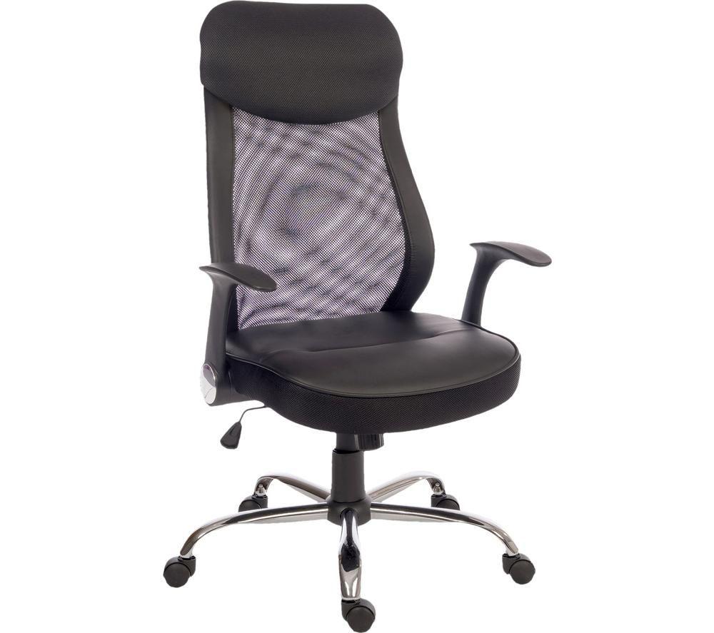 TEKNIK Curve Faux-Leather Tilting Executive Chair - Black
