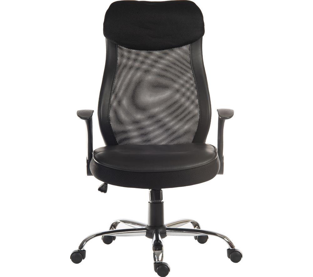 Teknik Curve Faux-Leather Tilting Executive Chair - Black